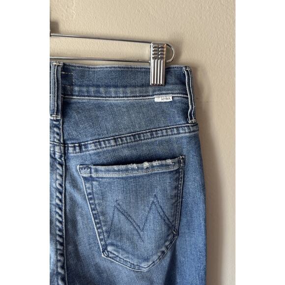 MOTHER The Insider Crop Step Fray Jeans Women’s Size 23 Sorry I'm Staring - Picture 5 of 12